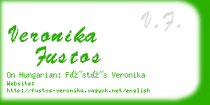 veronika fustos business card